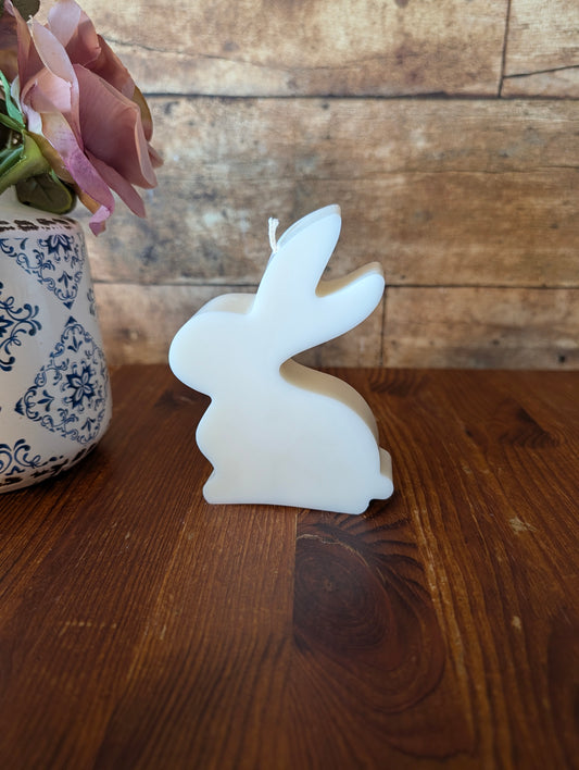 Handgegossene Bio-Sojawachskerze „Hase“ – Natürlich, stilvoll & perfekt für jede Jahreszeit